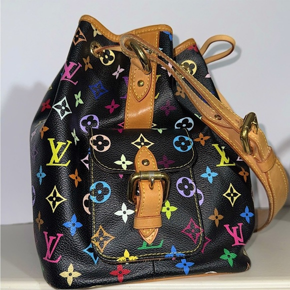 Louis Vuitton MURAKAMI Multicolor Monogram Bucket Bag NOE Vintage Beauty - Picture 3 of 17